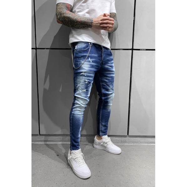 Jean Βlack Island 6587 Μπλέ Skinny fit